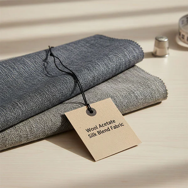 Ткань из смеси шерсти и ацетата шелка